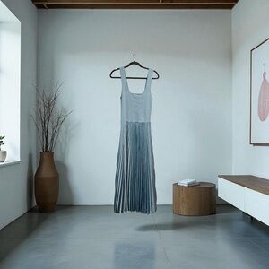 Theory Blue Textured Fabric